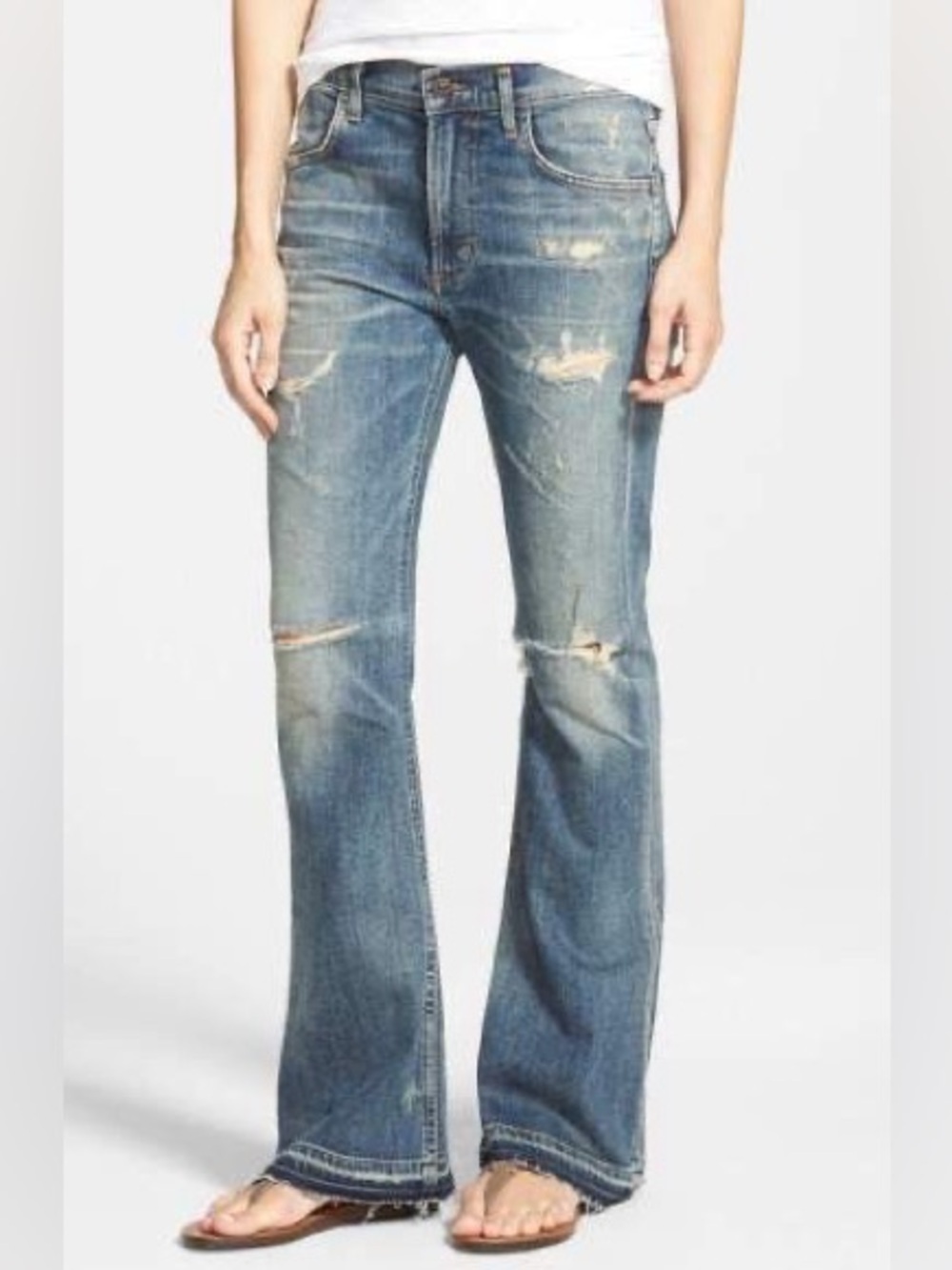 CITIZENS OF HUMANITY Drew Flip Flop Flare Jeans size 27